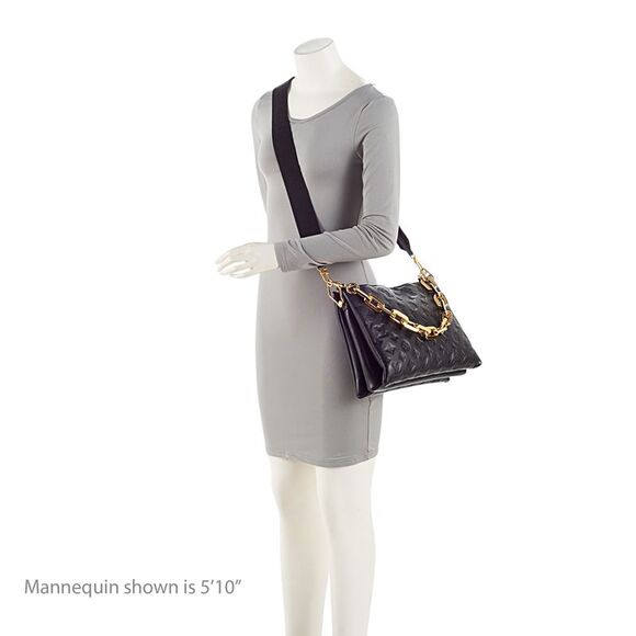 Louis Vuitton Monogram Embossed Lambskin Coussin MM Shoulder Bag - Picture 5 of 14